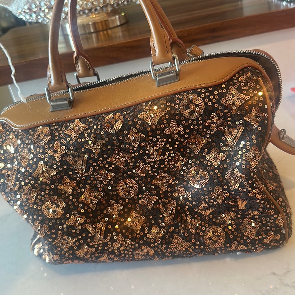 Louis Vuitton limited edition, sequined speedy bag